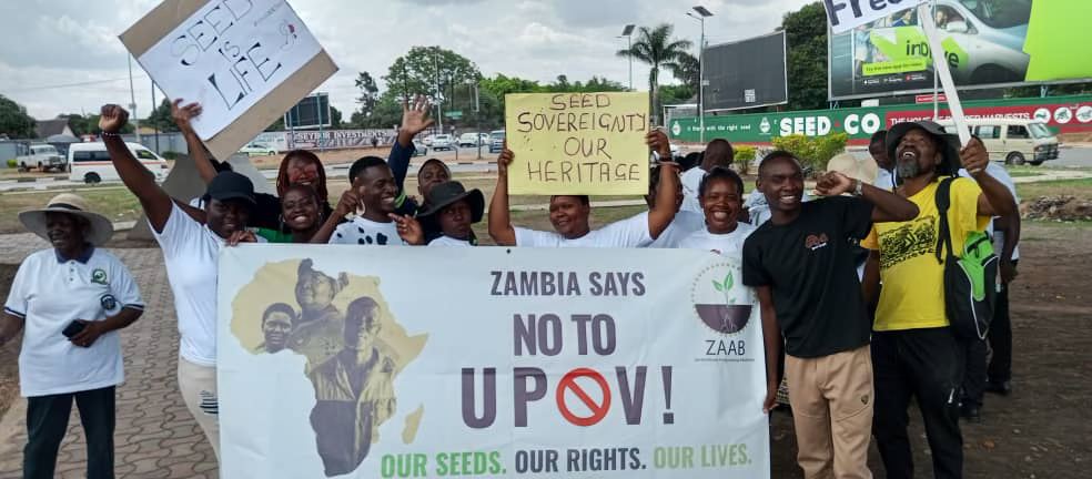 Zambia Alliance for Agro-ecology and Biodiversity protests