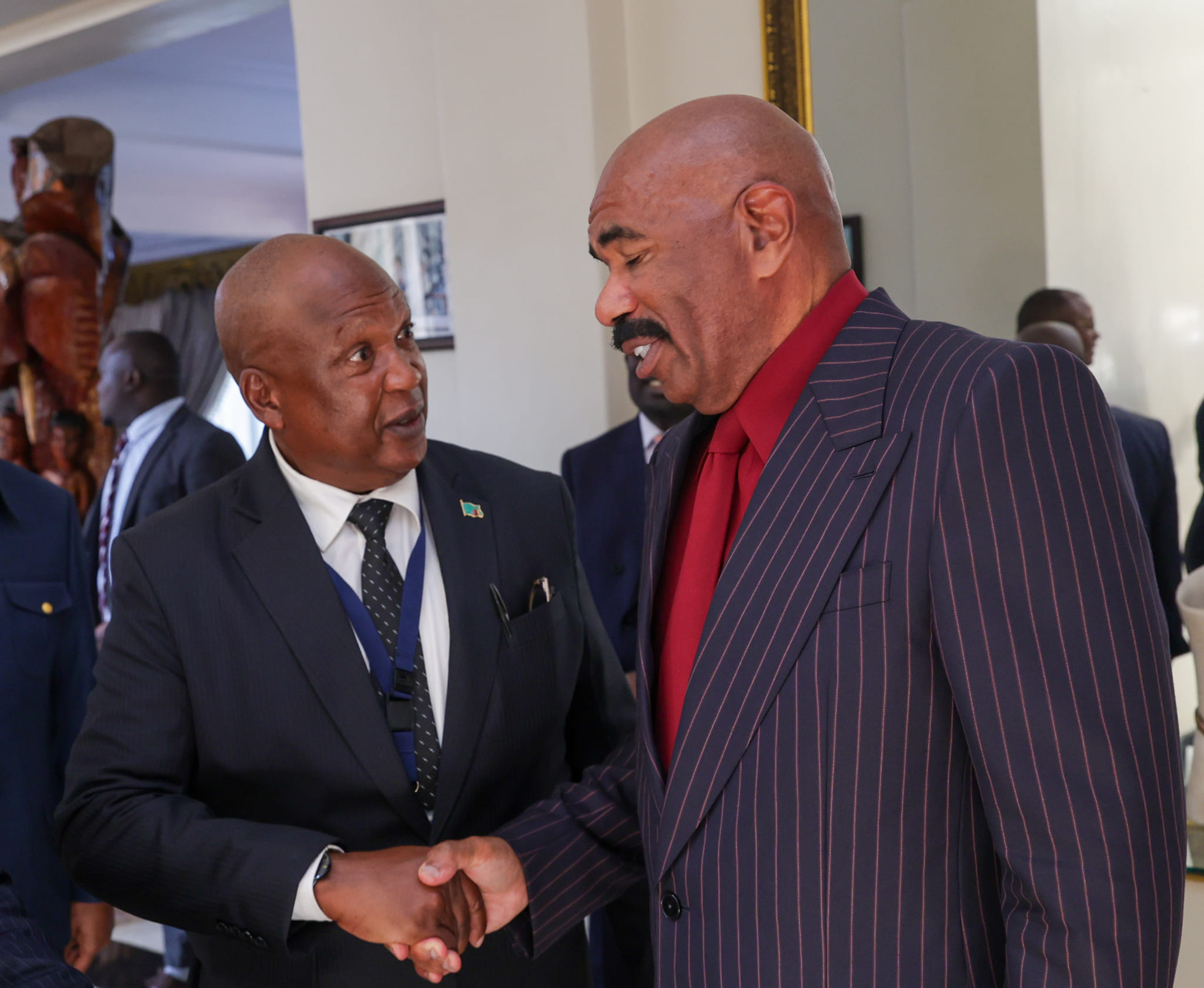 Philanthropist Steve Harvey to Zambia cheers ZTA